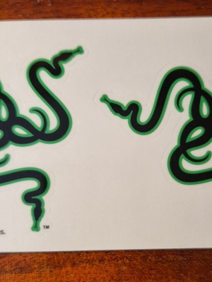 Αυτοκόλλητα με λογότυπο Razer, σετ 2