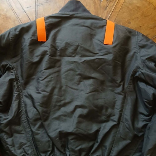 Harley-Davidson men's jacket used with quilted lining and orange details