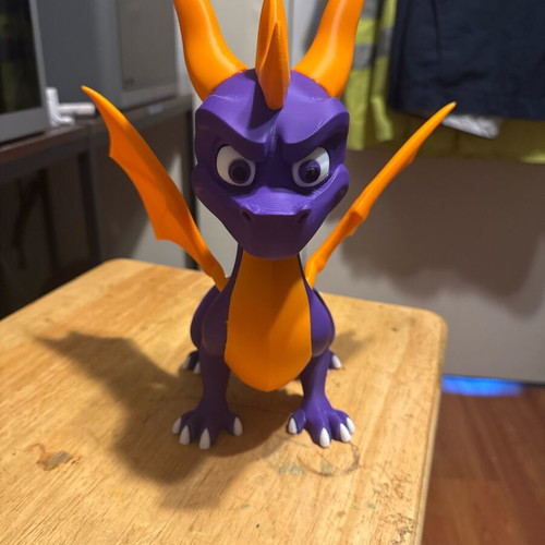 3D Print Figure Spyro the Dragon 26cm like new