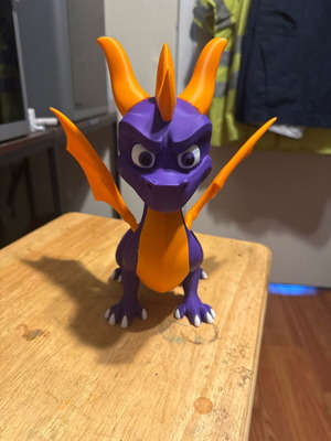 3D Print Figure Spyro the Dragon 26cm like new