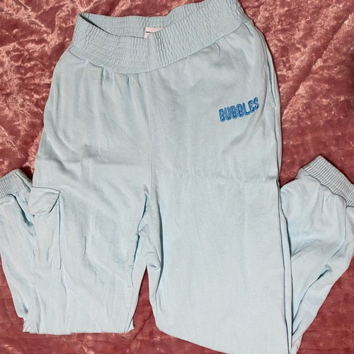 Bershka Bubbles lounge set used, cropped sweatshirt and joggers