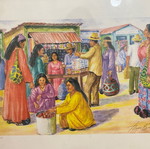 Original Signed Ethnik Painting Ivan Bracho New