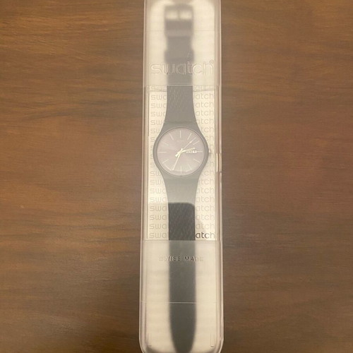 Swatch Bricagris Dark Grey Rubber Strap ρολόι σαν καινούργιο