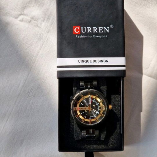 Curren men's watch new, black