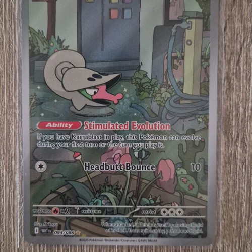 Shelmet WHT 093 Pokemon card new