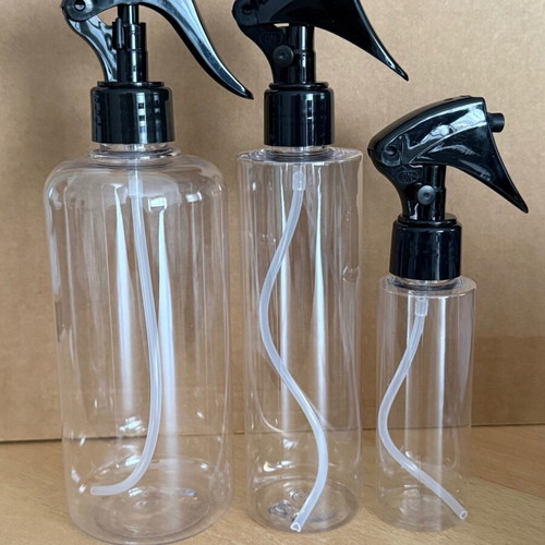 Plastic PET Bottles with Spray Pumps Set of 124 New