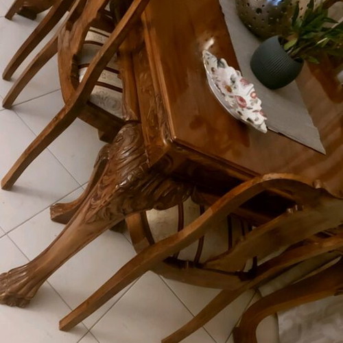 Dining table and buffet restored, like new