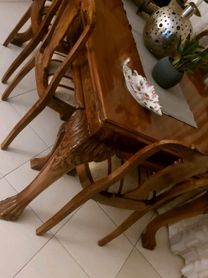 Dining table and buffet restored, like new