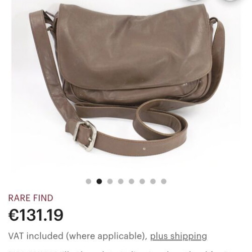 Enny Crossbody Bag vintage made in Italy brown leather used