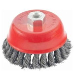 Wire brush cup with braids for 75mm angle grinder M14 new