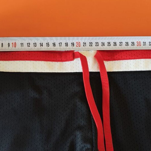 Nike vintage running mesh shorts used, navy blue and red, size M