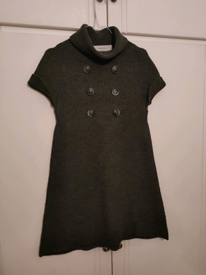 ZARA blouse dress used, knitted, dark gray, size M