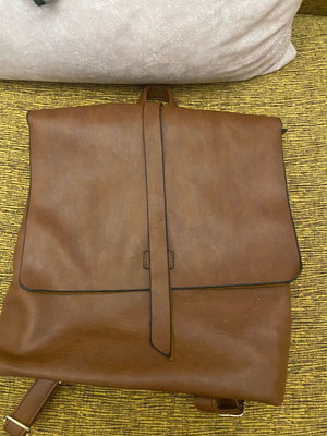Leather backpack brown like new