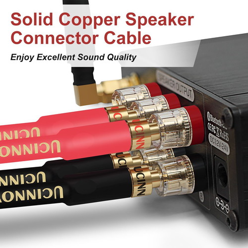 Hi-Fi speaker cable with banana connectors OFC 13AWG 2x4m new