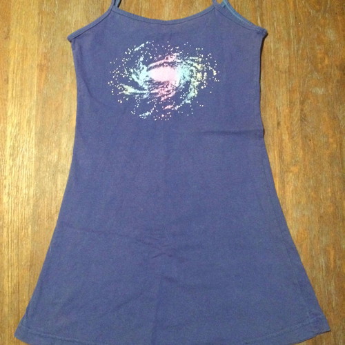 MINI DRESS A LINE BLUE-PURPLE
