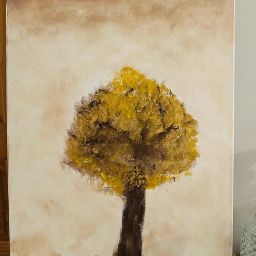 Painting used oil on canvas 50x70 cm authentic