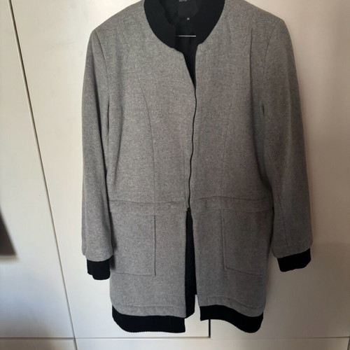 Milk and Honey coat used, size XL, gray