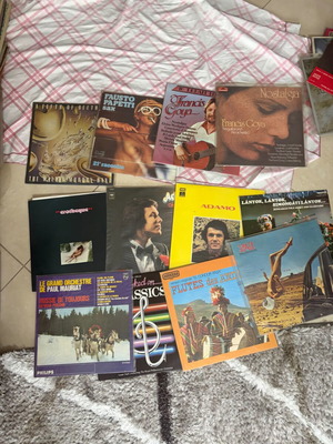 Vinyl records collection of 12 foreign artists like new