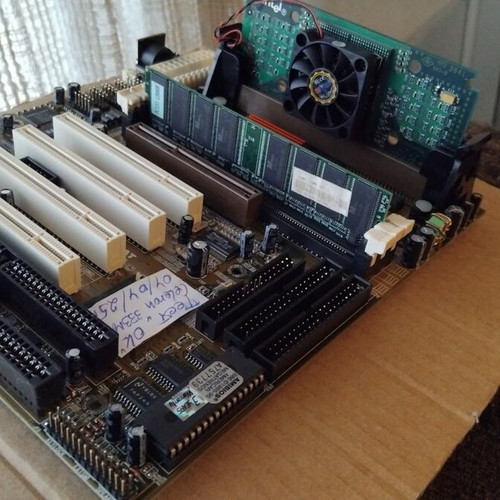 Zida Tomato CreateLX-AT REV:1.06 motherboard used with CPU and RAM