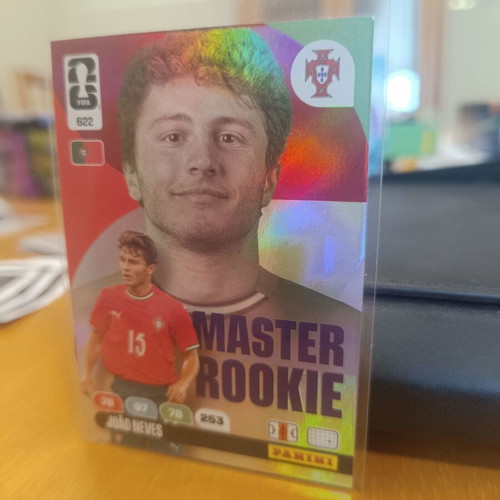Adrenalyn Joao Neves Master Rookie football card Portugal