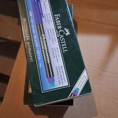 Faber Castell permanent markers pack of 43, fine tip, new