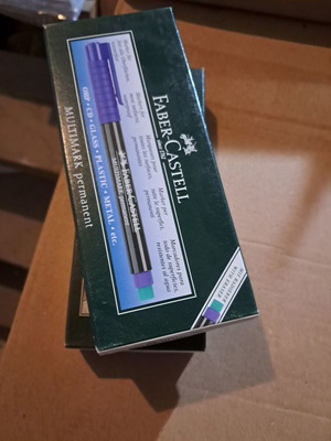 Faber Castell permanent markers pack of 43, fine tip, new