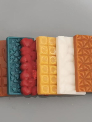 Wax Melts Choco Mix new, 6 scented chocolate bars
