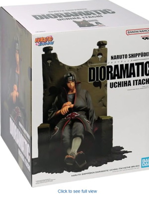 Uchiha Itachi φιγούρα σε θρόνο Banpresto σαν καινούργιο