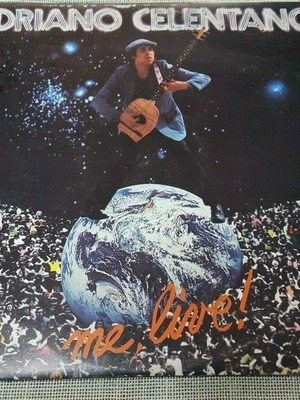 Adriano Celentano Me, Live! 2XLP μεταχειρισμένο, pop 1979 Ελλάδα