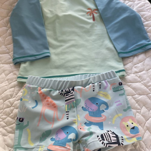 Baby swimsuit with long sleeves new without tag