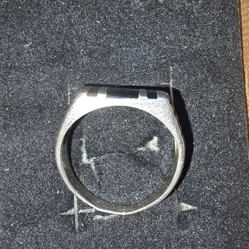 Men's silver ring used, inner diameter 21mm