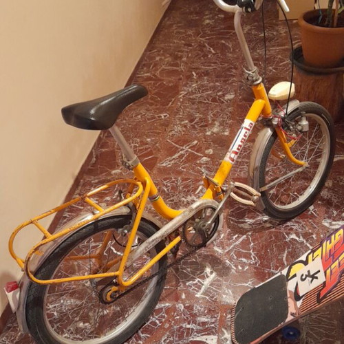 Vintage Angella Folding Bicycle 70's used, functional