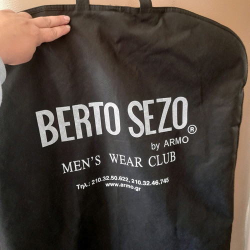 Berto Sezo suit used, blue, size L with tie and pocket square