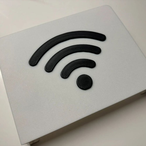 3D Printed Decorative Router Cover WiFi Design, new