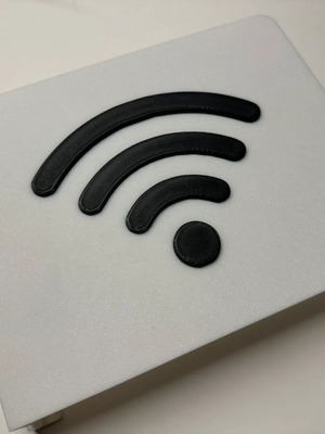 3D Printed Decorative Router Cover WiFi Design, new