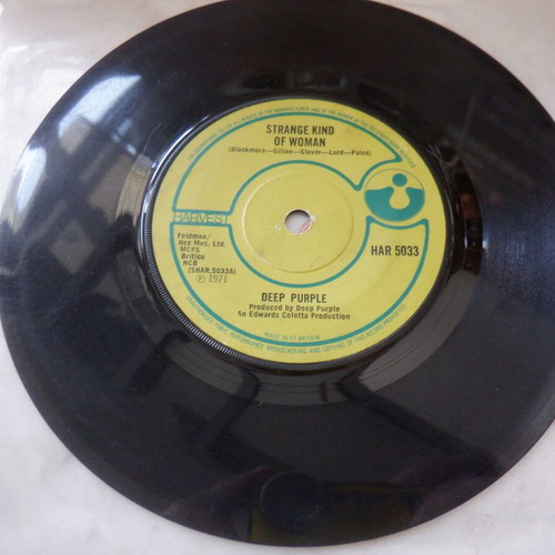 Deep Purple Strange Kind of Woman vinyl 45 rpm used, English pressing