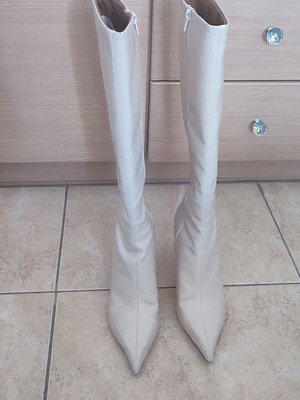 Zara tall boots beige, size 40, like new