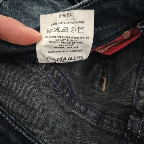 Damaged Jeans women's blue low-rise faded, like new