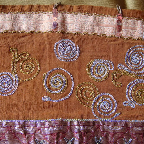 Vintage Indian Patchwork Table Runner like new