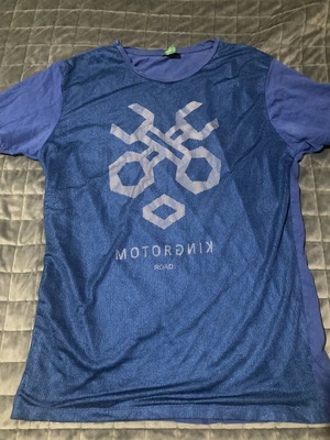 T-shirt Piazza Italia man Large used, blue, mesh
