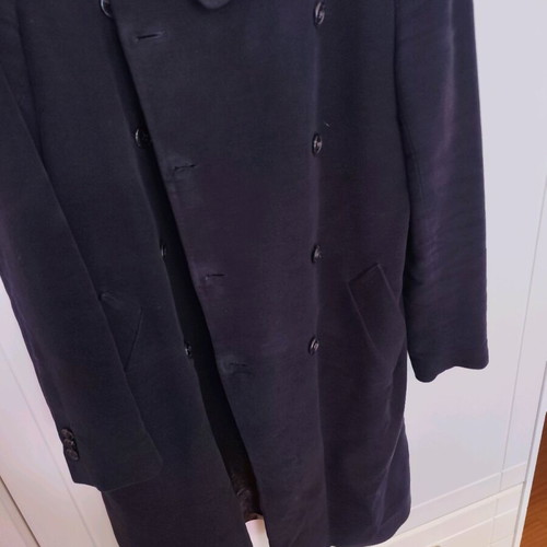 Coat used dark blue Rococo size 48 slim fit