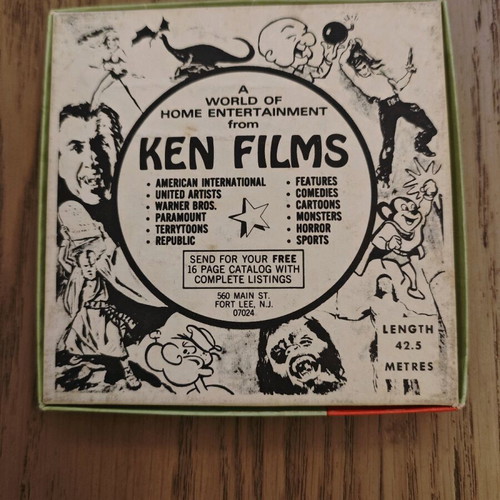 Super 8 horror and sci-fi films set of 4, Ken Films