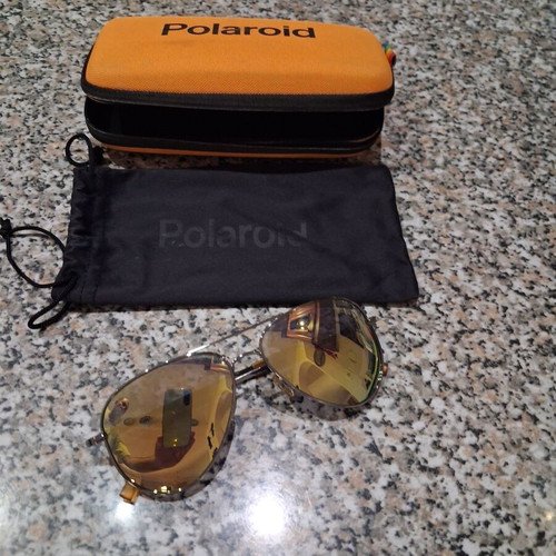 Polaroid sunglasses like new, yellow