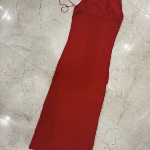 Women’s Slim Dress red, like new