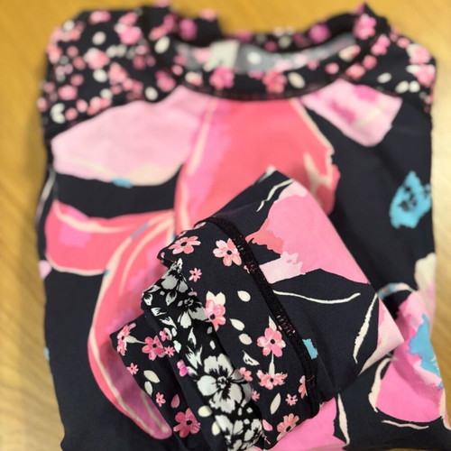 Maaji kids' swimsuit with long sleeves like new, colorful