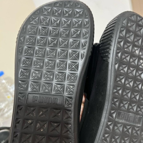 Puma slippers like new, soft double-layer, size 36, black