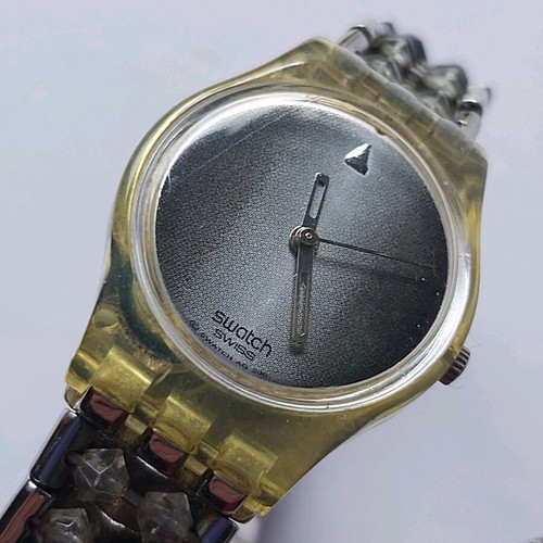 Swatch women's watch used, black and gray