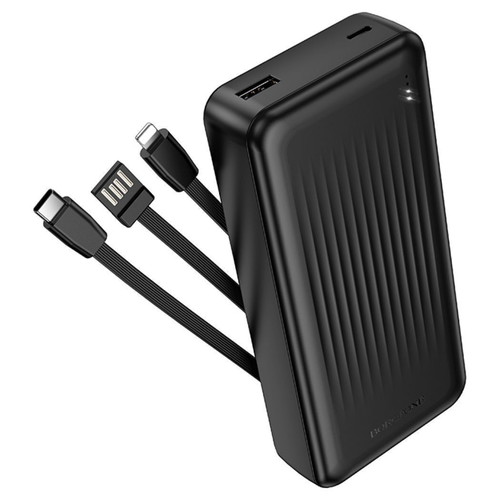 Borofone Power Bank 20000mAh with USB-C, Lightning and USB-A new