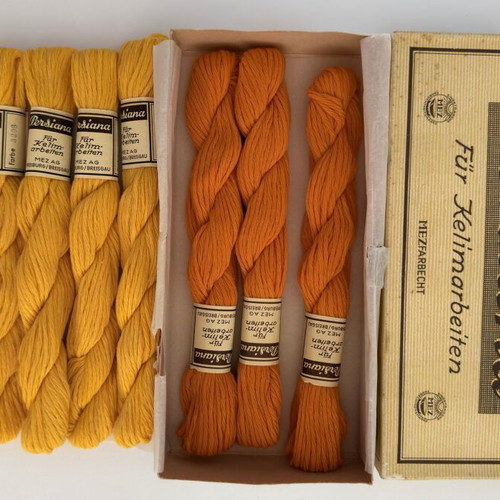 MEZ Persiana vintage wool skeins lot, 22 skeins in original boxes
