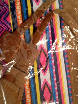 Shoulder bag new, multicolored
